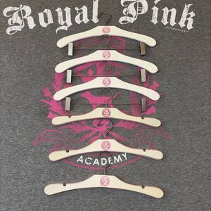 Vintage Y2K Victoria’s Secret PINK Wooden Hangers Lot of 6 Pants Hangers Logo